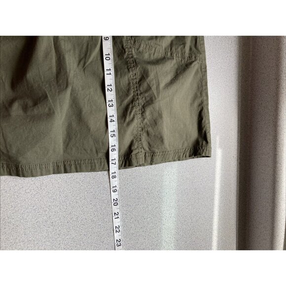 Croft & Barrow Stretch Olive Green Skort Women 12 Elastic Waist Drawstring Pocke - Picture 8 of 8